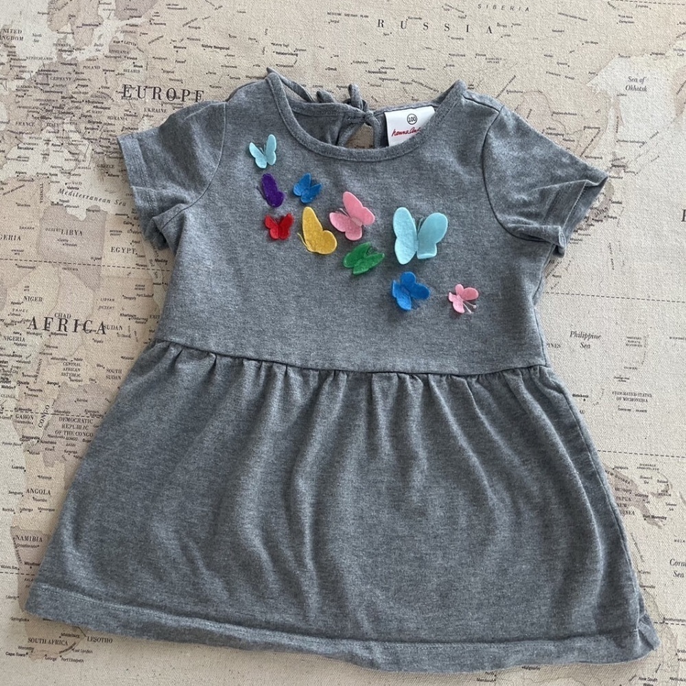 HA Felt Butterfly Tunic Dress Size 100 | 4 US